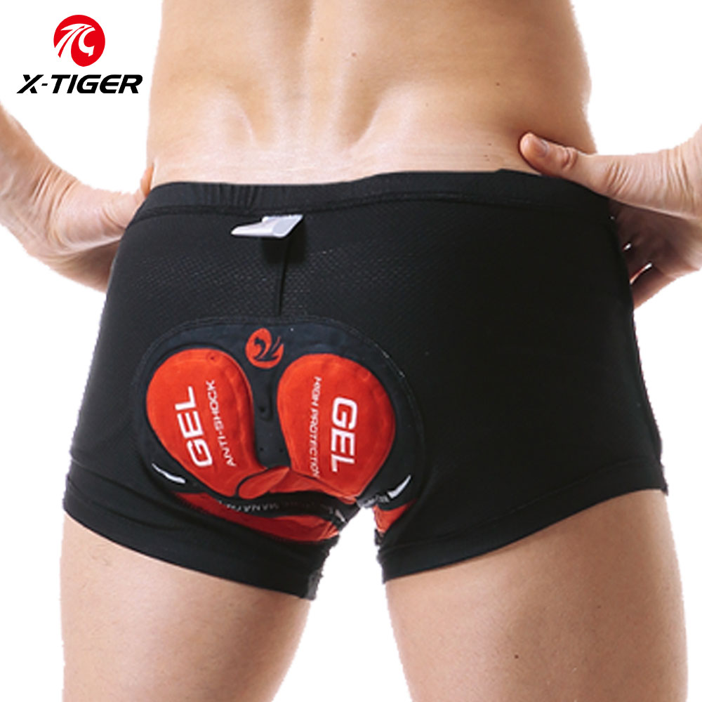 Padded Cycling Shorts 5D Gel - شورت دراجة X-Tiger شورت دراجة شبكي