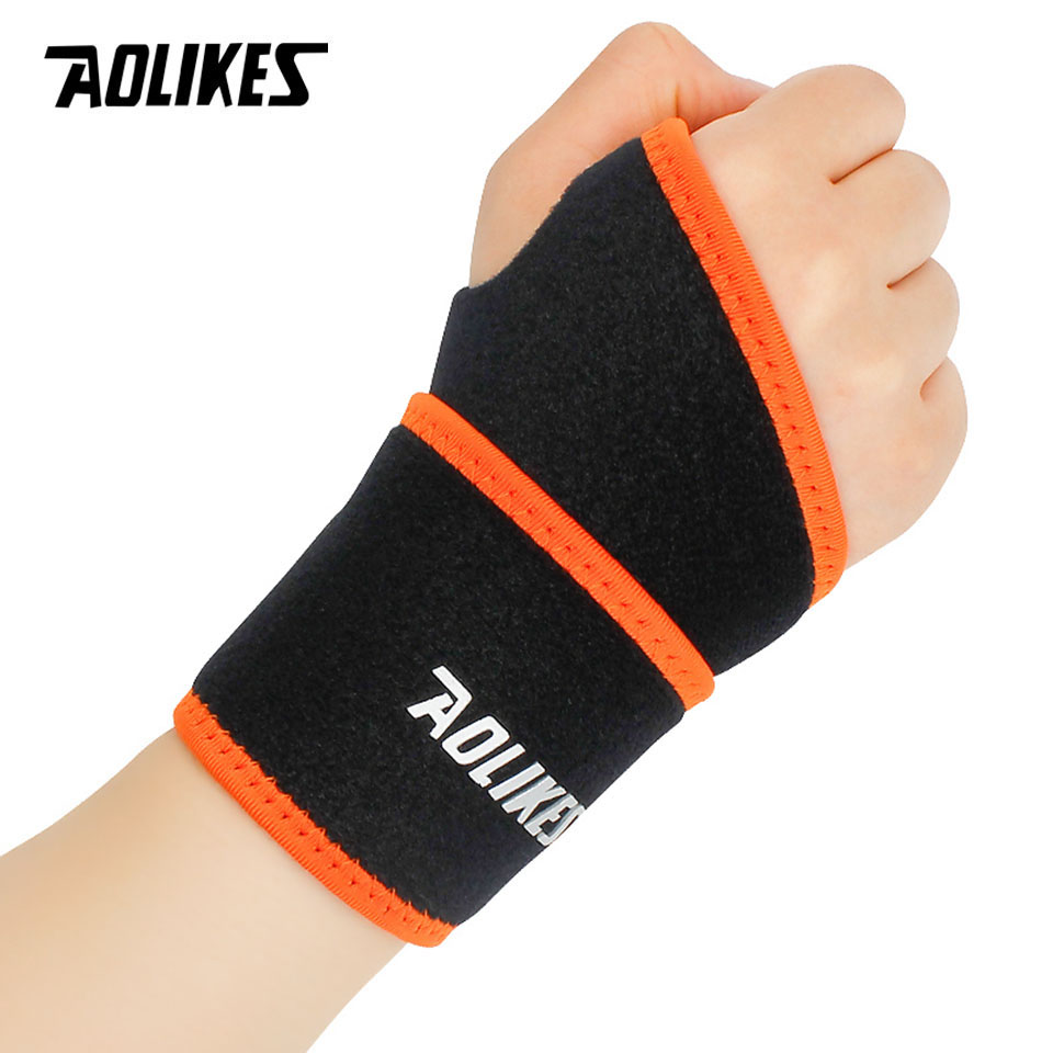 Wrist Wraps Weightlifting Support - AOLIKES 1 قطعة المعصم هدفين دعم