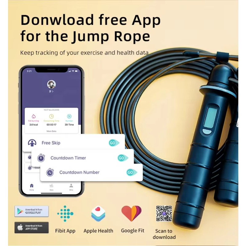 عرض ساخن بالجملة: حبل قفز رقمي - مراجعة Smart Jump Rope Digital Counter وسعره